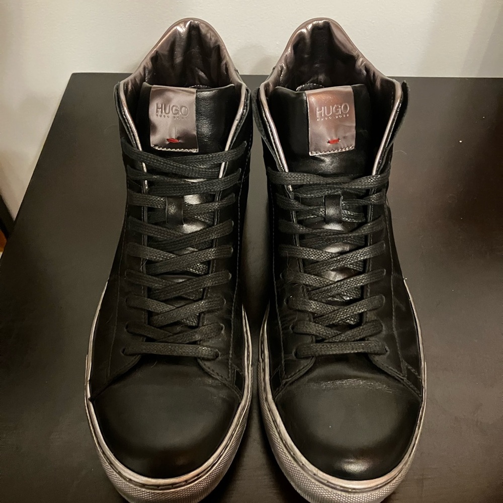 HUGO BOSS BLACK/METALLIC SOLE MENS 11 RARE